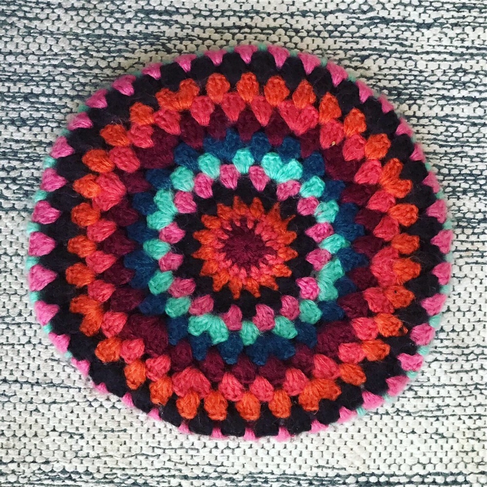 Colorful Crochet Beret Hat